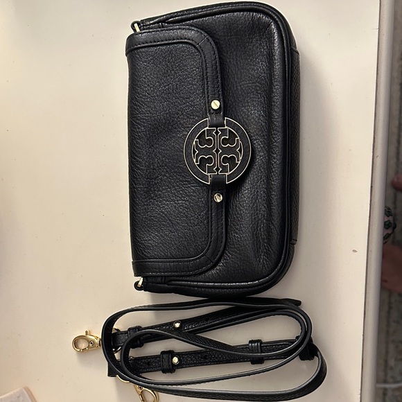 Tory Burch Black Leather Wristlet - Picture 3 of 4